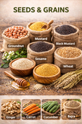 Seeds & Grains Exporter from India | Bulk Supply of Mustard, Sesame & Wheat